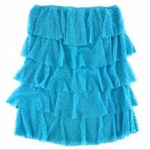 🌸Victoria’s Secret Blue Ruffle Beach Coverup🌸